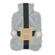 Grey Bunny Faux Fur Hot Water Bottle & Eye Mask