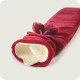 Cranberry Fleece Long Hot Water Bottle