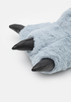 Grey Monster Claw Faux Fur 3D Novelty Slippers