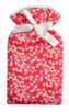 Mitsi Red Liberty Print Cotton Cover 2L Hot Water Bottle 