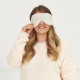 Cream Boucle Fleece Eye Mask & Pillow Spray Set