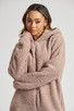 Taupe Teddy Ears Borg Fleece Hooded Onesie