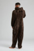 Brown Bear Novelty 3D Hood Fleece Onesie