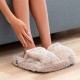 Taupe Faux Fur Massaging Foot Warmer Muff