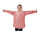 Pink Fleece Reversible Sherpa Hoody