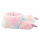 3D Monster Claw Rainbow Faux Fur Novelty Slippers