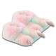 3D Monster Claw Rainbow Faux Fur Novelty Slippers