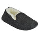 Kids Grey Wool Fur Lined Full Shoe Slippers