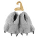 3D Monster Claw Grey Faux Fur Novelty Slippers