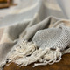 Izzy Grey Herringbone Recycled Throw 170x200cm