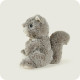 Grey Squirrel Cozy Plush Microwavable Toy