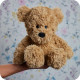 Brown Curly Bear Cozy Plush Microwavable Toy