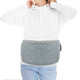Grey Teddy Fleece Hot Water Bottle Body Wrap