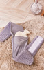 Grey Teddy Fleece Hot Water Bottle Body Wrap