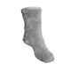 Grey Teddy Fleece Sherpa Lined Slipper Socks