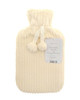 Vanilla Jacquard Faux Fur 2L Hot Water Bottle