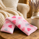 Pink Hearts Fleece Lavender Wheat Bag