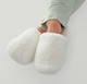 Cream Faux Fur Microwavable Mule Slippers