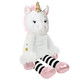 White Unicorn Snuggable Hottie Heatable Toy