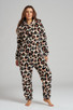Blush Leopard Wellsoft Fleece Hooded Onesie
