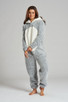 Panda Snow Tipped Fleece Novelty Hood Onesie