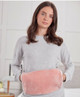 Plain Blush Fleece Hot Water Bottle Body Wrap