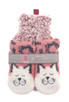 Sherpa Hot Water Bottle & Cat Slipper Socks Set