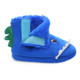 Blue Dinosaur Toddlers Fleece Slipper Booties
