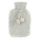 Grey Teddy Fleece 2L Hot Water Bottle