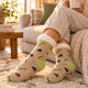 Autumn Acorns Sherpa Lined Slipper Socks