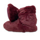 Burgundy Faux Fur Microwavable Slipper Boots Burgundy Faux Fur Microwavable Slipper Boots