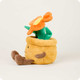 Cozy Plush Orange Flowerpot Microwavable Toy