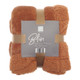 Cinnamon Autumn Bliss Sherpa Back Plush Throw 120x150cm