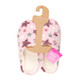 Pink Stars Jacquard Faux Fur Mule Slippers