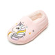 Kids Pink Applique Unicorn Full Shoe Slippers Kids Pink Applique Unicorn Full Shoe Slippers