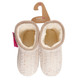 Womens Cream Speckled Cable Knit Slipper Boots Womens Cream Speckled Cable Knit Slipper Boots