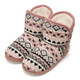 Womens Blush Fairisle Knit Slipper Boots Womens Blush Fairisle Knit Slipper Boots