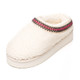 Cream Borg Fleece Chunky Sole Mule Slippers Cream Borg Fleece Chunky Sole Mule Slippers