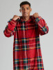 Red Tartan Reindeer Novelty 3D Hood Fleece Onesie