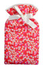 Mitsi Red Liberty Cotton 2L Hot Water Bottle