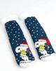 Official Peanuts Festive Snoopy Sherpa Lined Slipper Socks