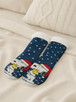 Official Peanuts Festive Snoopy Sherpa Lined Slipper Socks