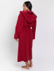 Burgundy Sherpa Luxury Lined Hood Maxi Robe