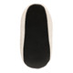 Red Heart Cream Borg Fleece Soft Sole Footsie Slippers