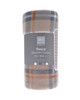 Beige Tartan Lightweight Fleece Blanket 120x150cm