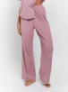 Loungeable Slumber Dusky Pink Rib Jersey Long Pyjama Set