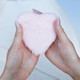 Sophia Layers Pink Faux Fur Heart Handwarmers