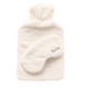 Ivory Faux Fur Hot Water Bottle & Snug Mask Set