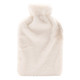 Ivory Faux Fur Hot Water Bottle & Snug Mask Set