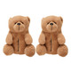 Adults Brown Teddy Bear 3D Novelty Slippers